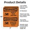 Signmission Swim At Your Own Risk With Symbol Bilingual, 7 in W x Rectangle, Aluminum OS-2PACK-WS-A-710-L-12844 - alternate 6